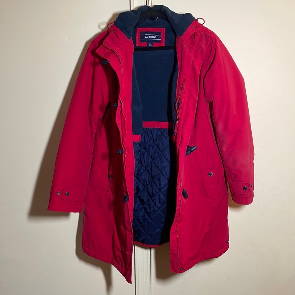 Land’s End Red Winter Coat warm